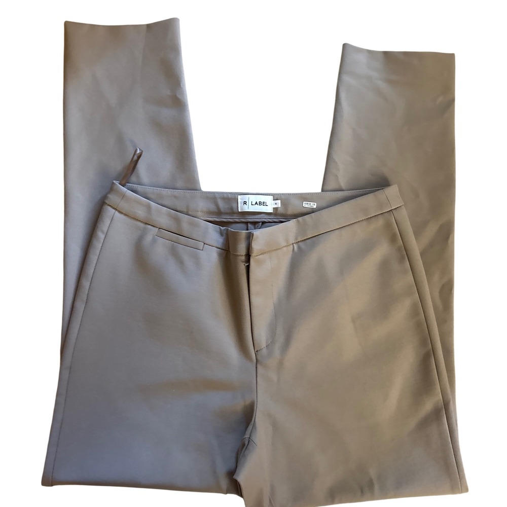 R‎ LABEL The Skinny Stretch Pants In Tan Size Small